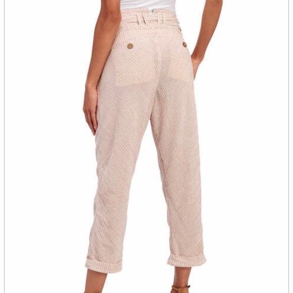 Free People Stripe Cropped Harem Pants - Picture 3 of 5